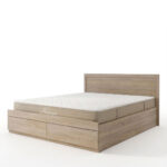 Bed with mattress and drawer Olympus Nemesis sonoma 160x200cm - Слика 2