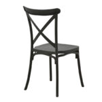 Dining set Crossie Groovy set 3pcs anthracite PP 80x80x74cm - Image 4