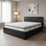 Olympus Utopia bed with mattress Pakoworld with drawer wenge 160x200cm