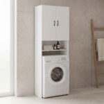 Laundry furniture Tzelio white 65x30x180cm