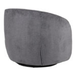 Armchair Barrelo swivel anthracite fabric 77x72x69cm - Слика 3