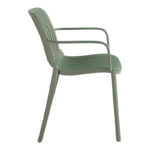 Teragi stackable armchair pp with UV protection olive green 59x57x82cm - Слика 3