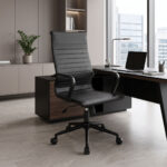 Manager office chair Valter black pu 55.5x58x108cm