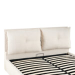 Double bed Dorma with storage space ecru fabric 160x200cm - Слика 6