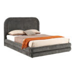 Double bed Arlia anthracite fabric 160x200cm - Слика 2