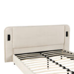 Double bed Fomo grey beige fabric 160x200cm - Слика 4