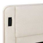 Double bed Fomo grey beige fabric 160x200cm - Слика 5
