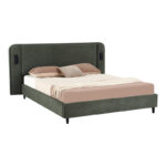 Double bed Fomo cypress green fabric 160x200cm - Image 2