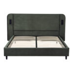 Double bed Fomo cypress green fabric 160x200cm - Image 4
