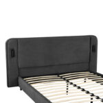 Double bed Fomo anthracite fabric 160x200cm - Image 5