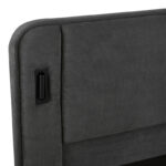 Double bed Fomo anthracite fabric 160x200cm - Image 6