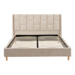Double bed Sensa grey beige fabric 160x200cm - Слика 4