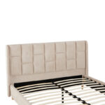 Double bed Sensa grey beige fabric 160x200cm - Слика 5