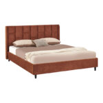 Double bed Sensa tile red fabric 160x200cm - Image 2