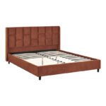 Double bed Sensa tile red fabric 160x200cm - Image 3