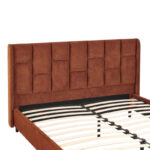 Double bed Sensa tile red fabric 160x200cm - Image 5