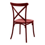 Chair Crossie stackable burgundy red PP 41x46x84εκ - Слика 2