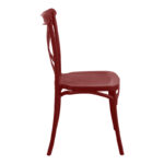 Chair Crossie stackable burgundy red PP 41x46x84εκ - Слика 3