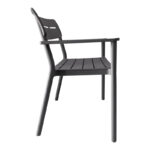 Two-seater bench Cadrin anthracite PP 117x60x83cm - Слика 3