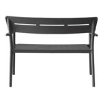 Two-seater bench Cadrin anthracite PP 117x60x83cm - Слика 5