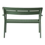 Two-seater bench Cadrin dark green PP 117x60x83cm - Image 5
