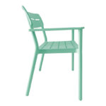Two-seater bench Cadrin mint PP 117x60x83cm - Image 3