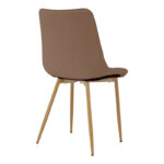 Chair Berne brown velvet with natural color metal leg 53x57x87cm - Image 2