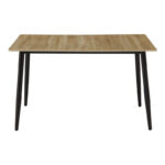 Table Loza sonoma MDF with black metal leg 120x70x73cm - Слика 2