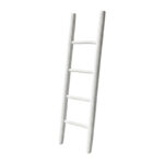Morjeve ladder white wash color teak wood 45x6x150cm - Image 2