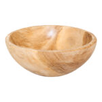 Deco bowl Dero teak wood in natural color D30x10cm