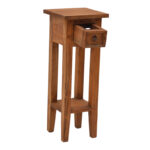 Side table Orkney mindi wood in natural color 25x25x67cm - Image 2