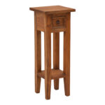 Side table Orkney mindi wood in natural color 25x25x67cm