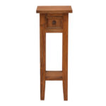 Side table Orkney mindi wood in natural color 25x25x67cm - Image 3