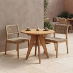 Cadrada table teak wood in natural shade D70x76cm