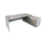 Professional reversible work corner desk Armadi sonoma-white 160x140x75cm