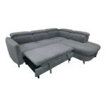 Left corner sofa-sofabed Napia anthracite fabric 249x210x98cm - Слика 2