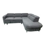 Left corner sofa-sofabed Napia anthracite fabric 249x210x98cm - Слика 5