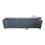 Right corner sofa-sofabed Napia anthracite fabric 249x210x98cm - Image 6