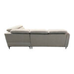 Left corner sofa-sofabed Napia beige fabric 249x210x98cm - Image 6