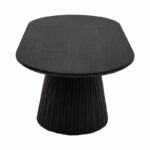 Aithra coffee table black solid mango wood 120x60x42cm - Image 4