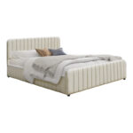 Myrelia bed gray beige fabric 150x200cm - Слика 2