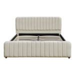 Myrelia bed gray beige fabric 150x200cm - Слика 4