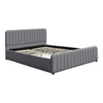 Myrelia bed grey fabric 150x200cm - Слика 3