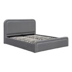 Double bed with storage space Bendy anthracite fabric 160x200cm - Image 4