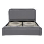 Double bed with storage space Bendy anthracite fabric 160x200cm - Image 5