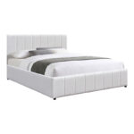 Double bed Rovio gray beige fabric 150x200cm - Слика 2