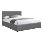 Double bed Rovio grey fabric 150x200cm - Слика 2