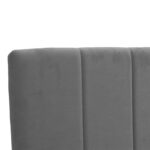 Single bed Doulia anthracite velvet 100x200cm - Слика 5