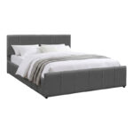Double bed Doulia anthracite velvet 150x200cm - Слика 2