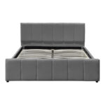 Double bed Doulia anthracite velvet 150x200cm - Слика 4